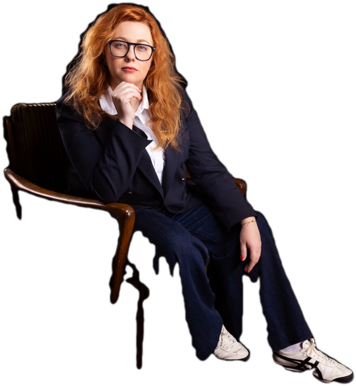 Alisa Reznik, Fractional COO und Executive Advisor, sitzend